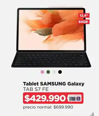 Ripley Samsung Galaxy Tablet Tab S7 FE oferta