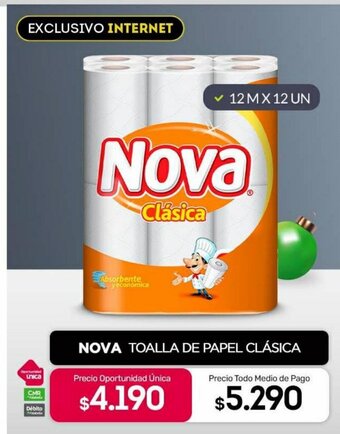 Tottus Nova Toalla de Papel Clasica oferta