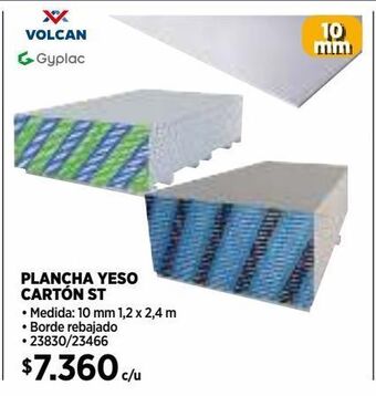 Construmart Plancha yeso cartón oferta