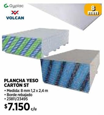 Construmart Plancha yeso cartón oferta
