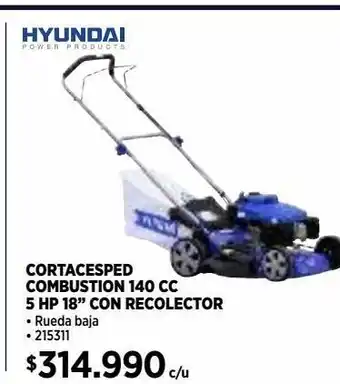 Construmart Cortacesped combustion 140 cc 5 hp 18” con recolector oferta
