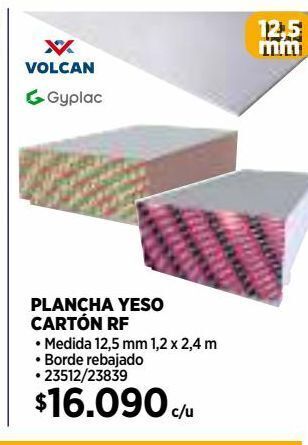 Construmart Plancha yeso cartón oferta