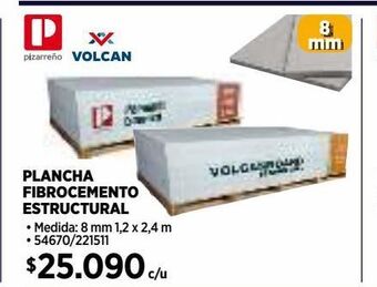 Construmart Plancha fibrocemento estructural oferta