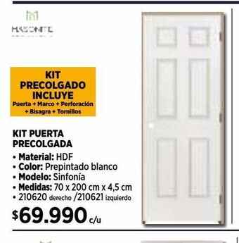 Construmart Kit puerta precolgada oferta