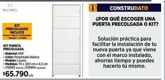 Construmart Kit puerta precolgada oferta