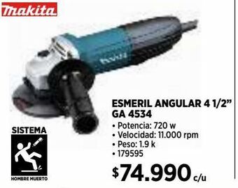 Construmart Esmeril angular 4 1/2" oferta