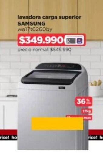 Ripley Samsung Lavadora carga superior oferta