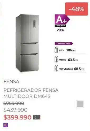 Ripley Fensa Refrigerador Multidoor DM64S oferta