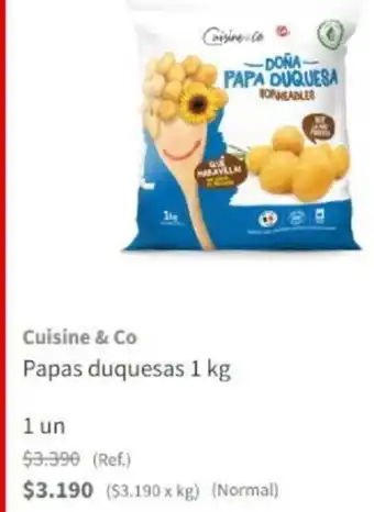 Santa Isabel Cuisine & Co Papas duquesas 1 kg oferta