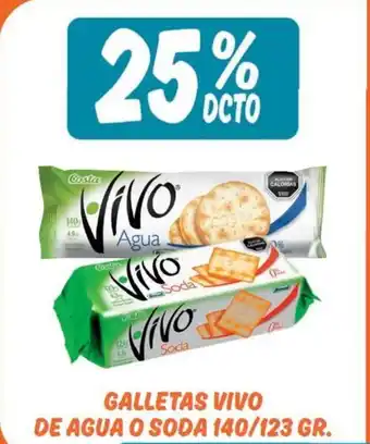 Mayorista 10 Vivo Galletas de Agua o Soda 140 / 123gr oferta
