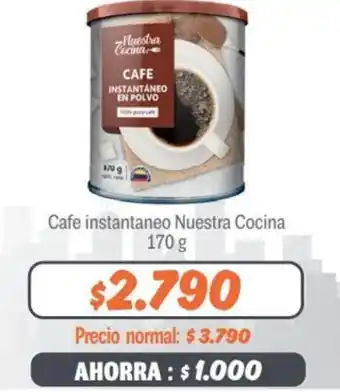 Mayorista 10 Nuestra Cocina Cafe Instantaneo 170g oferta