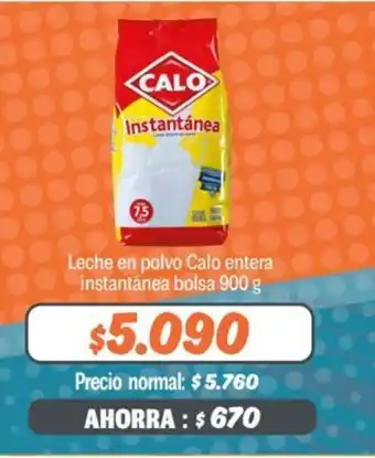 Mayorista 10 Calo Leche en polvo entera instantanea bolsa 900g oferta