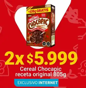 Santa Isabel Cereal Chocapic Receta Original 2 x 850g oferta