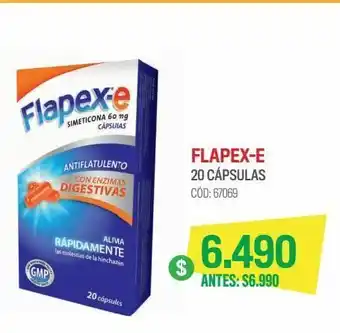 Cruz Verde Flapex-e simeticona 60 mg 20 cápsulas oferta