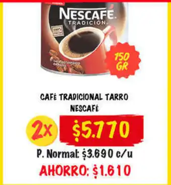 Super Bodega a Cuenta Cafe Tradicional Tarro Nescafe oferta