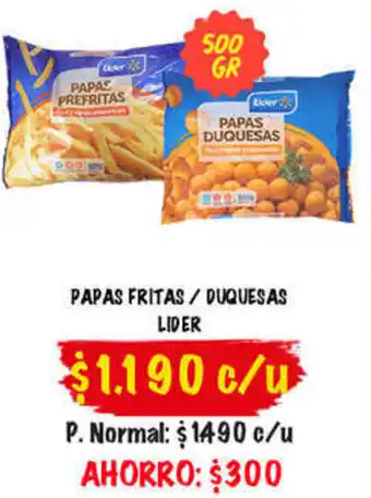 Super Bodega a Cuenta Papas Fritas / Duquesas Lider oferta