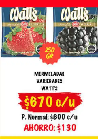 Super Bodega a Cuenta Mermeladas Variedades Watts oferta