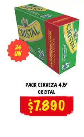 Super Bodega a Cuenta Pack Cerveza Cristal oferta