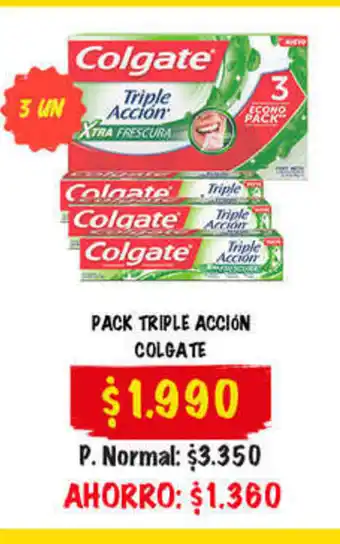 Super Bodega a Cuenta Pack Triple Accion Colgate oferta