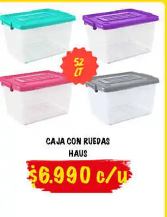 Super Bodega a Cuenta Caja Con Ruedas Haus oferta