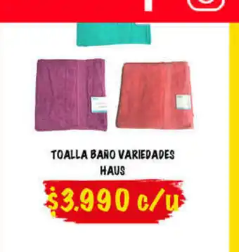 Super Bodega a Cuenta Toalla Bano Variedades Haus oferta