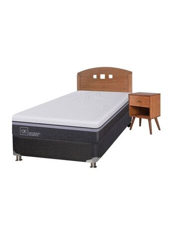 Paris Box spring ortopedic advance b5 black 1.5 plazas + set muebles new gales oferta