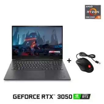 Linio Notebook hp gamer omen 16-c0505la amd ryzen5 5600h 8gb ram 512gb ssd pcie full hd 16.1" nvidia geforce rtx 3050 + mouse omen oferta