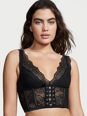 Victoria's Secret La fleur lace-up corset top oferta