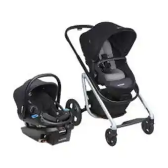 Abcdin Coche travel system maxi-cosi lila+coral xp essential black oferta
