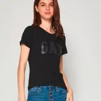 Linio Gap polera manga corta algodón mujer oferta