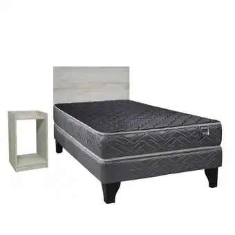 Colchones Celta Cama europea génesis 1 plaza + set alba white oferta
