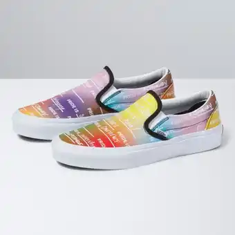 Vans Zapatillas ua classic slip-on (pride) rainbow/true white oferta