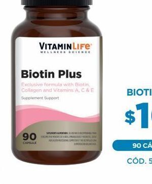 Salcobrand Biotin plus x90cap. oferta