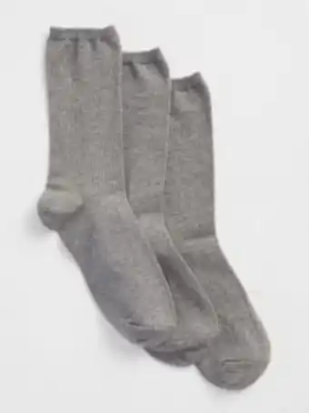 GAP Calcetines mujer crew pack 3 oferta