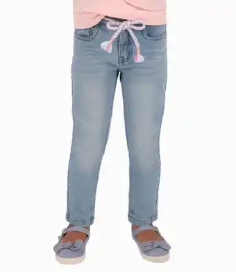 Limonada Jeans con cordón niña denim azul oferta