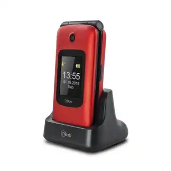 Falabella Teléfono sos senior phone shell shape rojo 8091 oferta