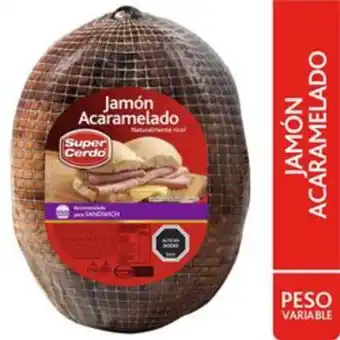 Unimarc Jamón acaramelado super cerdo g2 granel 250 g oferta