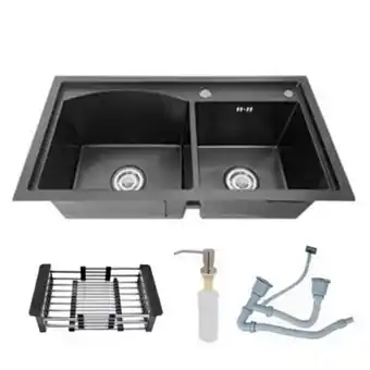 Linio Lavaplatos doble 78x43 rejilla dispensador antonella oferta