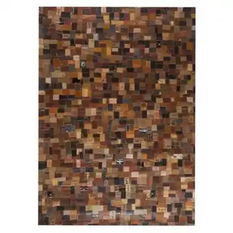 Linio Alfombra leather patch cuero naturales 140x200 cm oferta