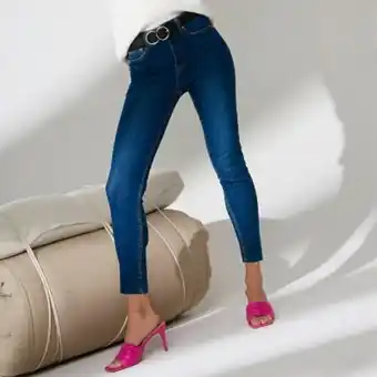 Basement jeans push up tiro medio mujer