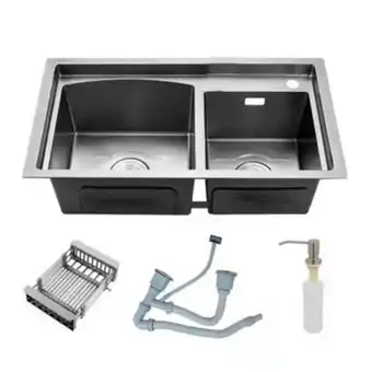 Linio Lavaplatos doble 78x43 rejilla dispensador nicolo oferta