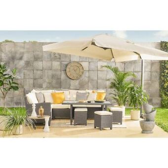 Linio Juego de comedor de terraza gispy c/2 fundas 6 personas oferta