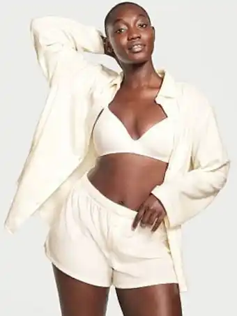 Victoria's Secret Cozy fleece long-sleeve short pajama set oferta