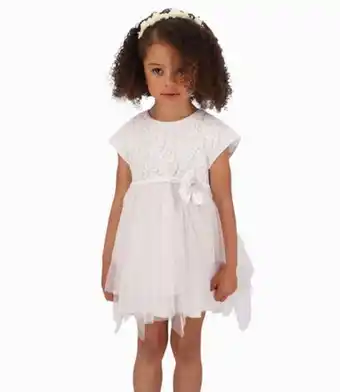 Limonada Vestido con tul niña blanco oferta