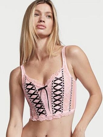 Victoria's Secret Unlined lace-up corset top oferta