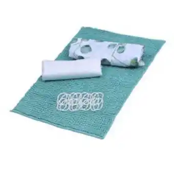 Abcdin Set cortina de baño mashini 4 piezas dalia oferta