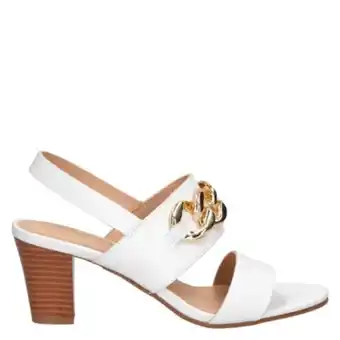 Falabella Bruno rossi sandalia mujer cuero blanco oferta