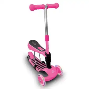 Falabella Scoop scooter 2 en 1 rosado 3 ruedas y luces oferta
