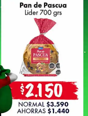 Super Bodega a Cuenta Lider Pan de Pascua 700grs oferta