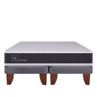 Cama europea 2 plazas base dividida ortopedic